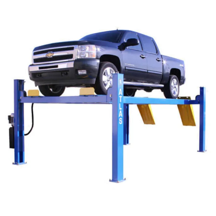 Atlas 414A Four Post Alignment Lift + RJ8 Rolling Jacks Combo