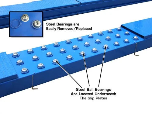 Atlas 414A Four Post Alignment Lift + RJ8 Rolling Jacks Combo