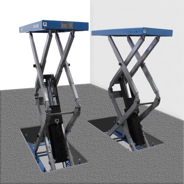 Atlas FM-9SL Flush Mount Full-Rise Scissor Lift