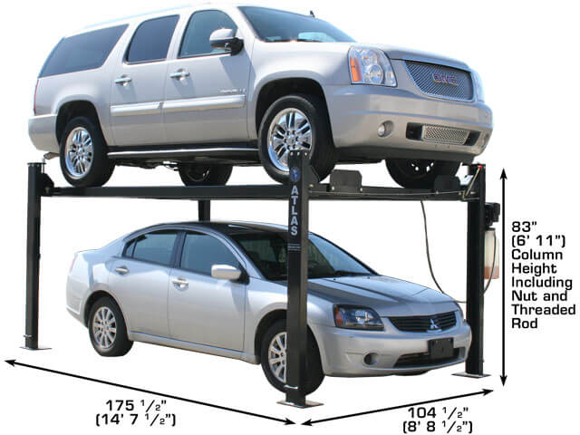 Atlas Garage Pro 8000 Portable Four Post Lift