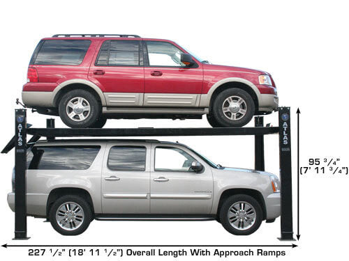 Atlas Garage Pro 9000 HD Portable Four Post Lift