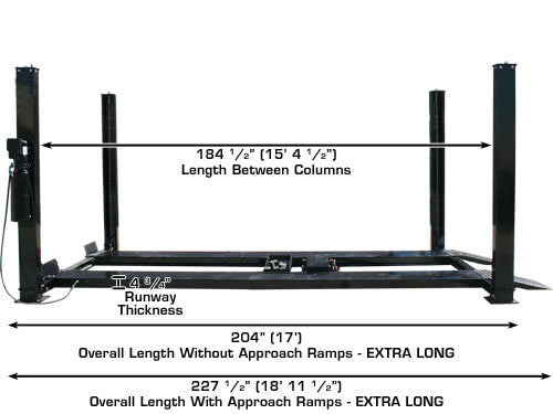 Atlas Garage Pro 9000 HD Portable Four Post Lift
