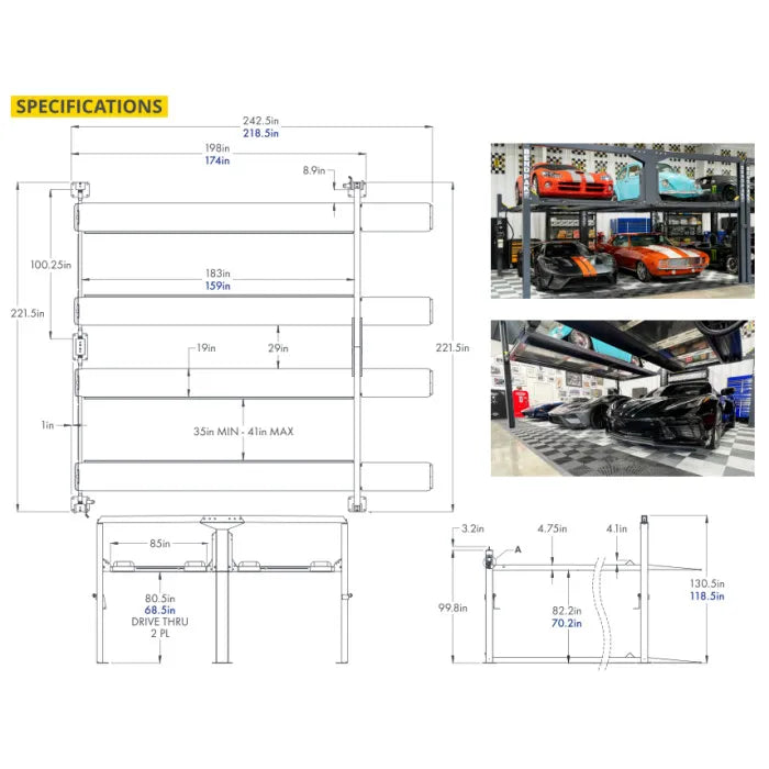 BendPak PL-12000DP Double Parking Lift