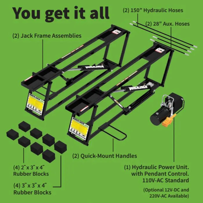 Ranger QuickJack 6000TL Portable Car Lift System
