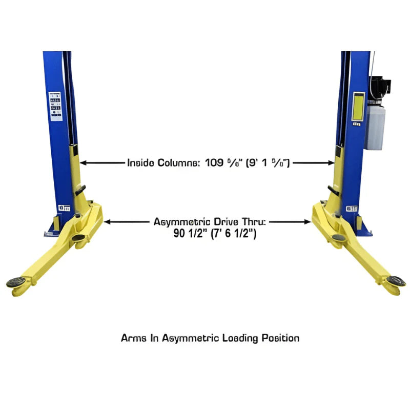ATLAS Pro-9D Overhead 9,000 lbs. Capacity 2 Post Lift