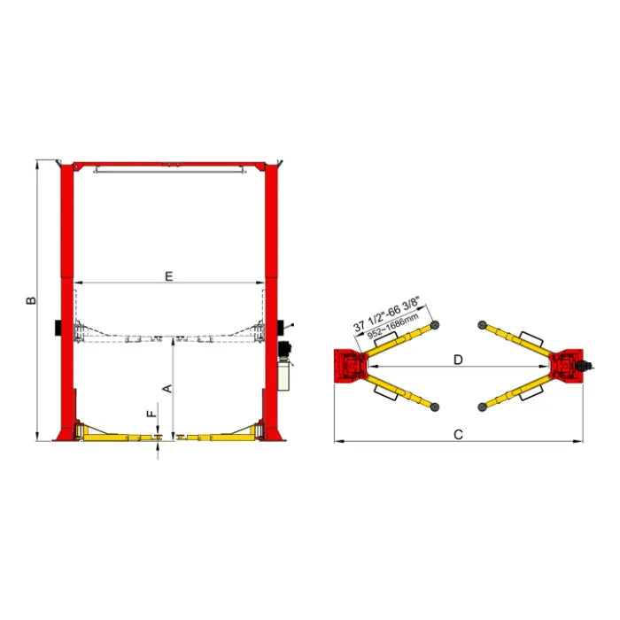 AMGO OH-12S Overhead Two Post Lift
