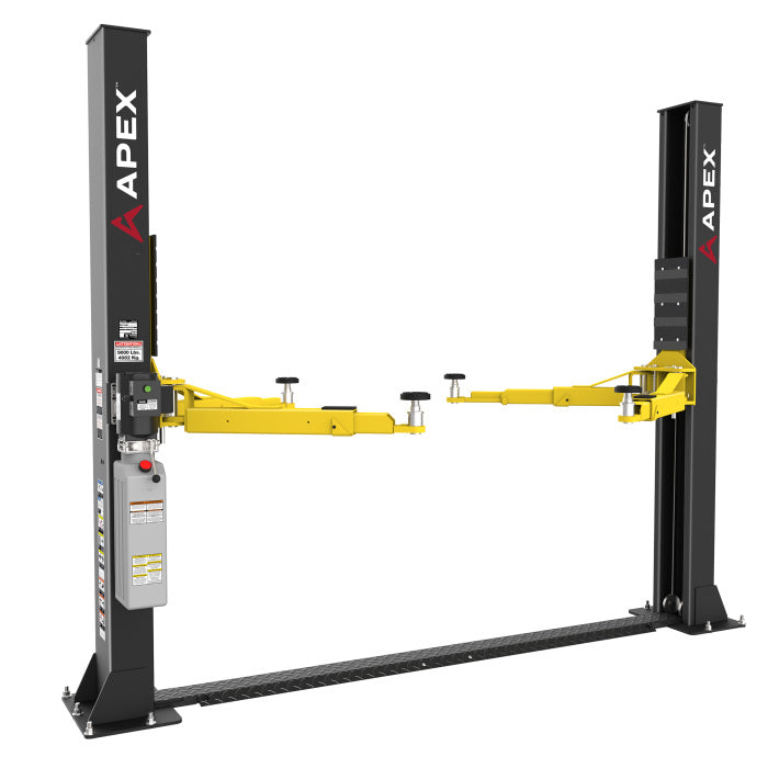 APEX AL9LC Floorplate Two Post Car Lift