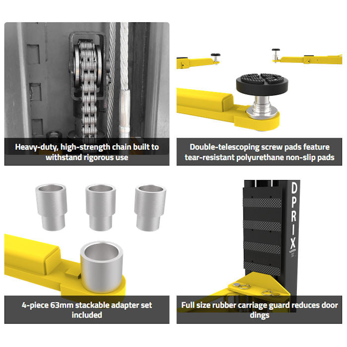 APEX AL9LC Floorplate Two Post Car Lift