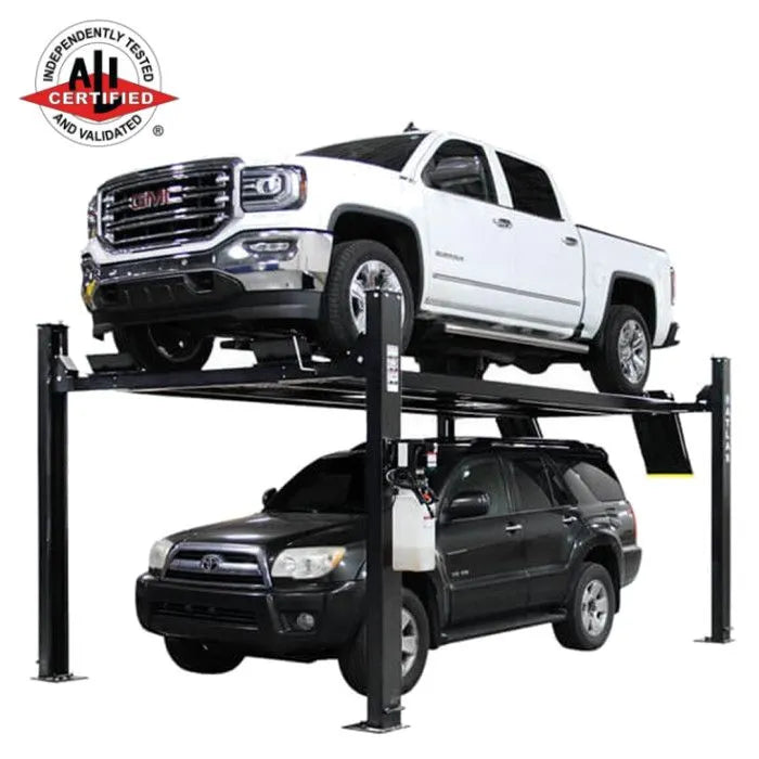 Atlas Apex 9 ALI Certified Four Post Lift + RJ6BK Rolling Jacks Combo