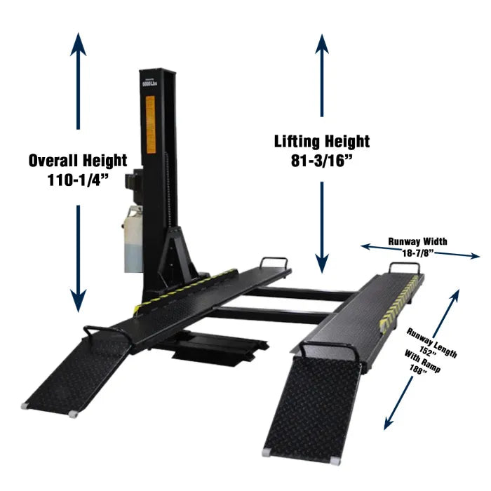 ASEplatinum SP-6K-SS Single Post Parking Lift