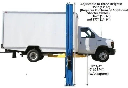 Atlas PV10PX Adjustable Overhead Two Post Lift