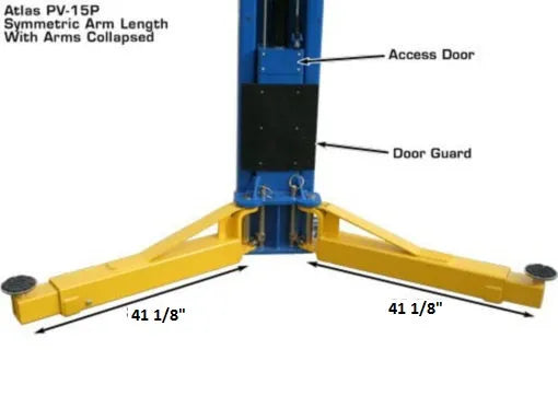 Atlas PV10PX Adjustable Overhead Two Post Lift