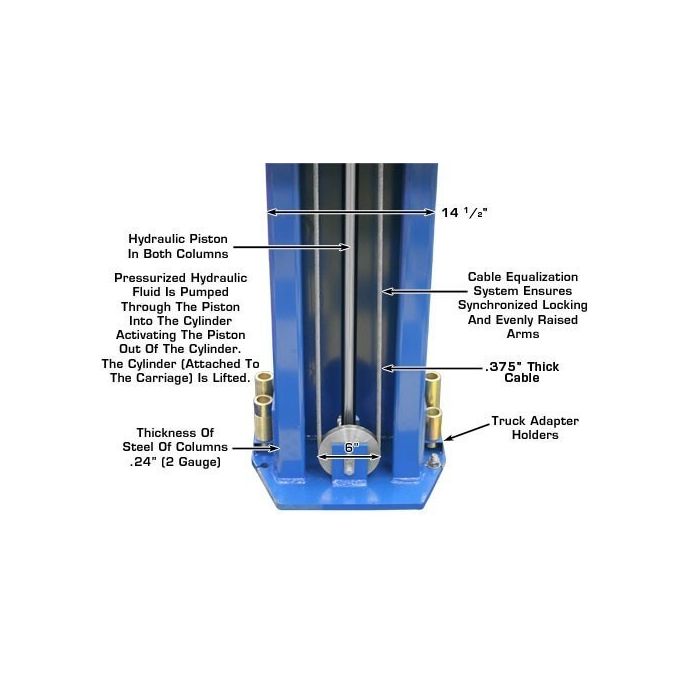 Atlas PV12PX Extra Wide Extra Tall Two Post Lift