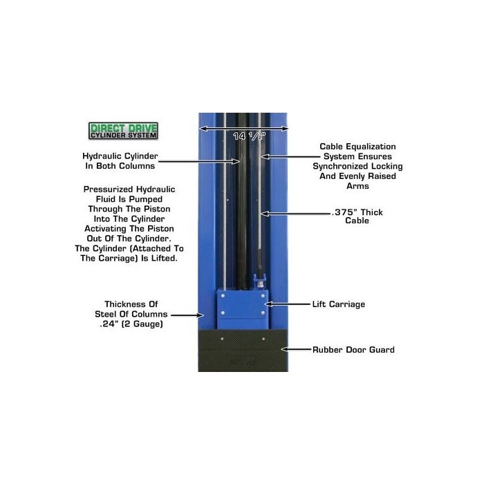 Atlas PV12PX Extra Wide Extra Tall Two Post Lift