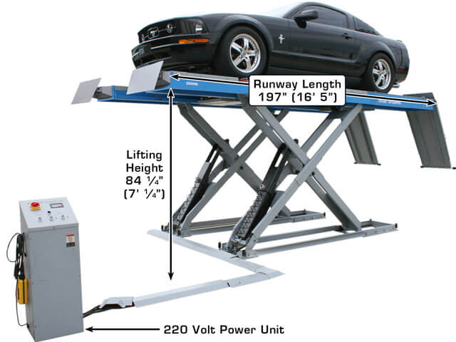 Atlas 12ASL-N Commercial Grade Scissor Alignment Lift