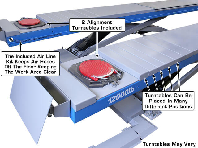 Atlas 12ASL-N Commercial Grade Scissor Alignment Lift