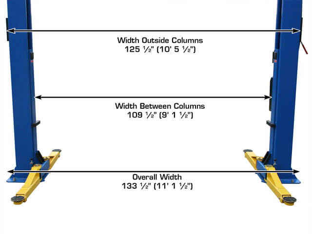 Atlas 9OHSC Overhead Two Post Lift