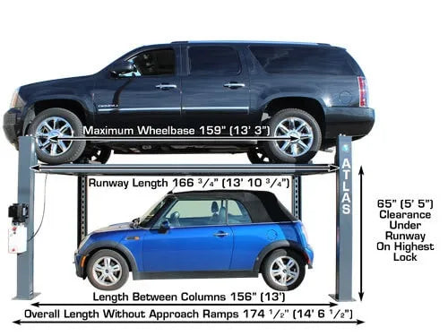 Atlas 408SL Premium Portable Four Post Lift