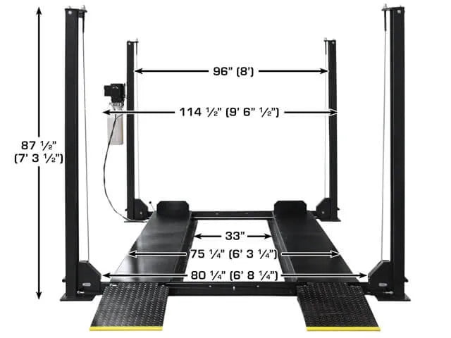 Atlas Apex 8 ALI Certified Four Post Lift