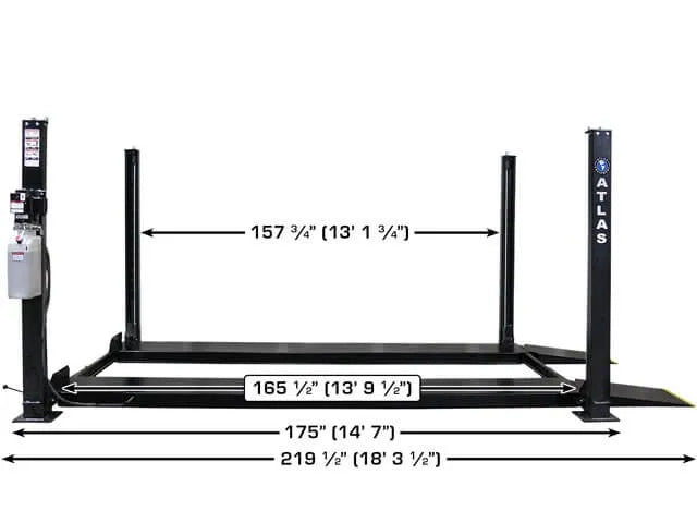 Atlas Apex 8 ALI Certified Four Post Lift