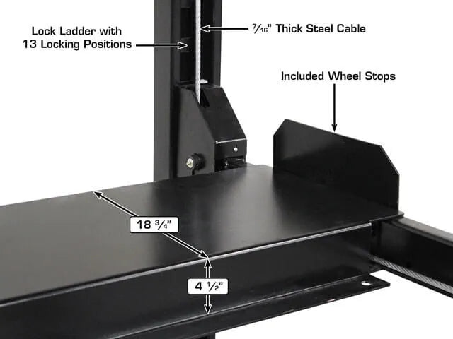 Atlas Apex 8 ALI Certified Four Post Lift
