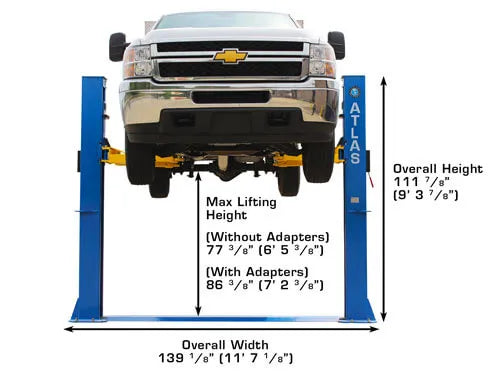 Atlas BP10000X Baseplate Two Post Vehicle Lift
