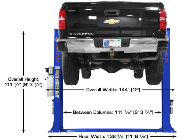 Atlas Platinum PVL9BP ALI Certified Baseplate Two Post Lift