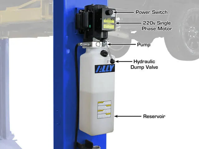 Atlas Platinum PVL9BP ALI Certified Baseplate Two Post Lift