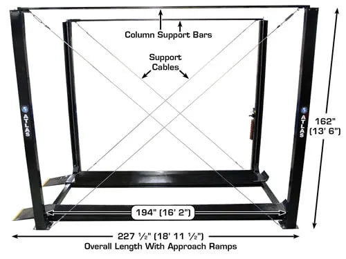 Atlas PRO7000ST Super Tall Four Post Parking Lift