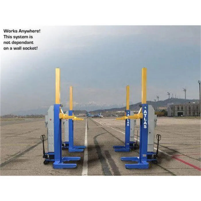 Atlas ML-6051BC Wired Heavy-Duty Mobile Column Lifts Set of 6