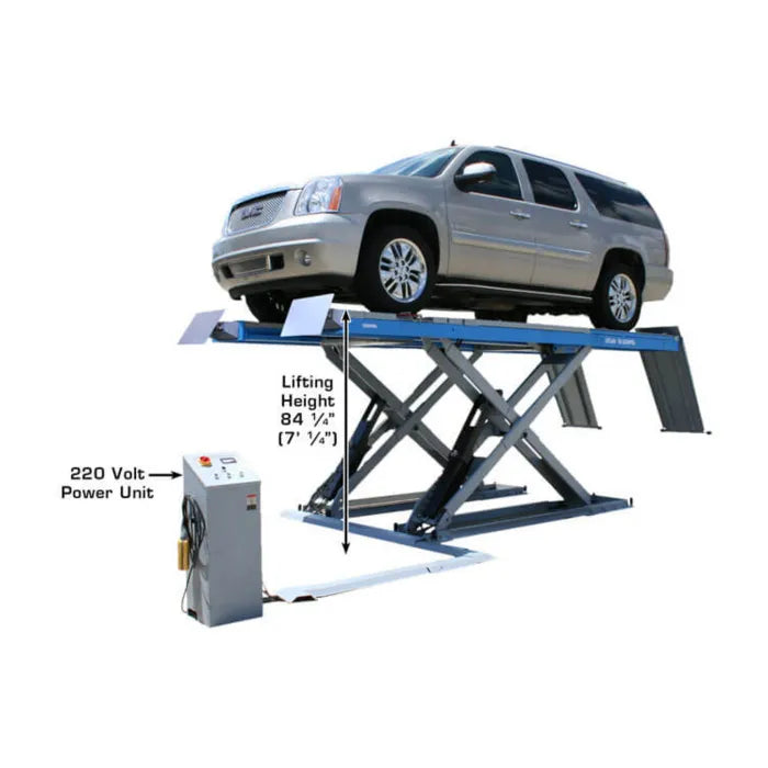 Atlas 12AWFSL Wheels Free Scissor Alignment Lift