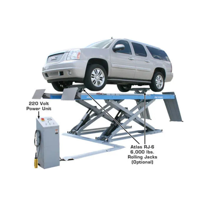 Atlas 12AWFSL Wheels Free Scissor Alignment Lift