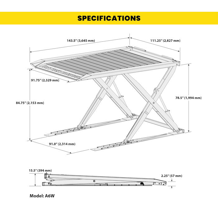 Autostacker A6W-OPT1 Extra Wide Platform Parking Lift