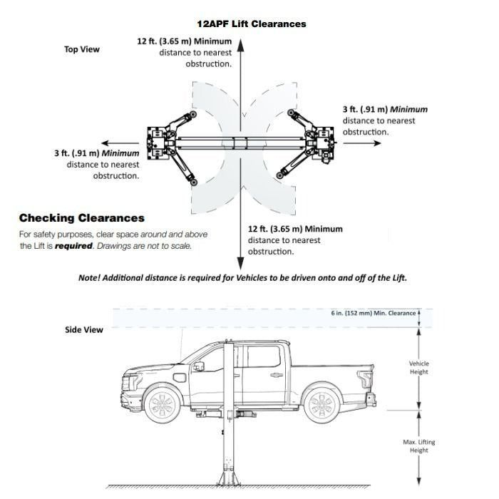BendPak 12APF Floorplate Direct-Drive Two Post Lift