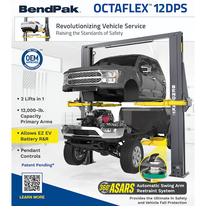 BendPak OctaFlex 12DPS Two Post Service Lift