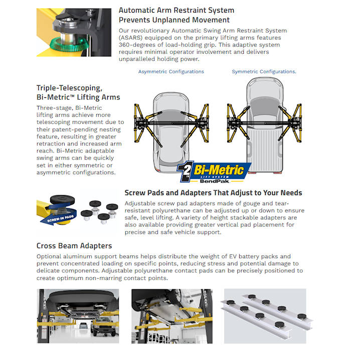 BendPak OctaFlex 12DPS Two Post Service Lift