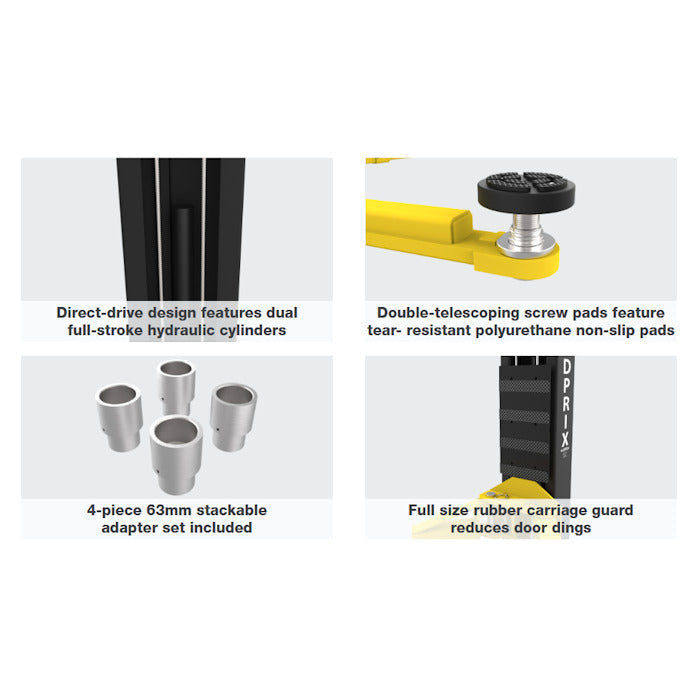 BendPak GrandPrix GP-10C Clearfloor Two Post Lift 10,000 lbs. Capacity
