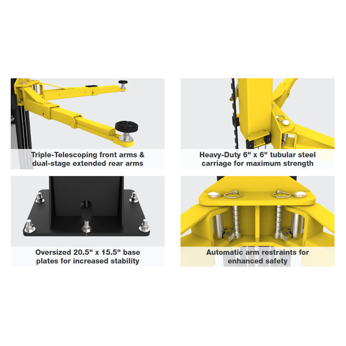 BendPak GrandPrix GP-9LC Floorplate Two Post Lift 9,000 lbs. Capacity