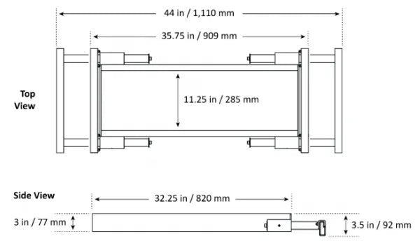 MaxJax M7K Portable Two Post Lift Deluxe Package