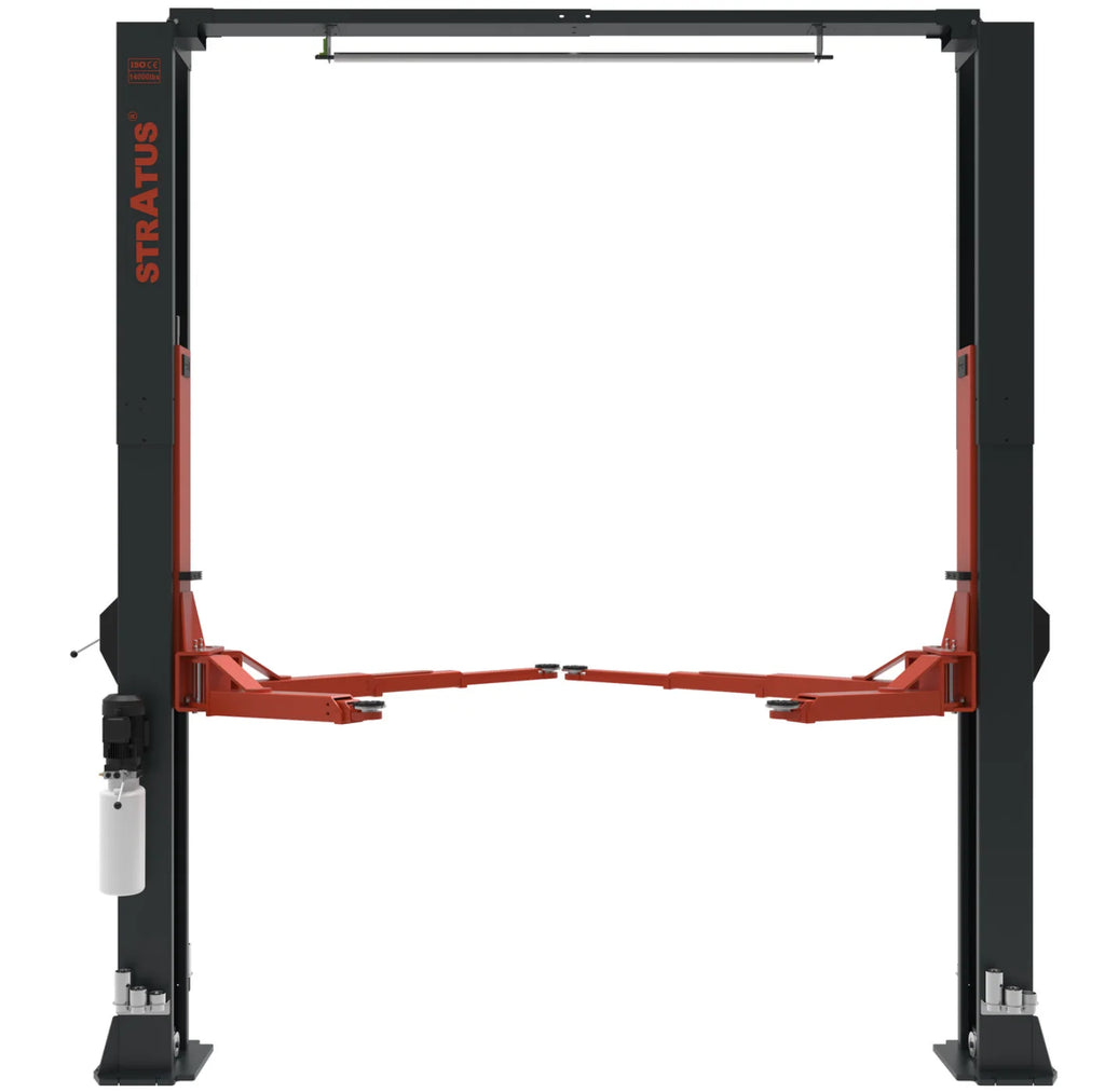 Stratus SAE-C14X Overhead Clear Floor Direct Drive 14,000 LBS Capacity Single Point Manual Release Auto Lift