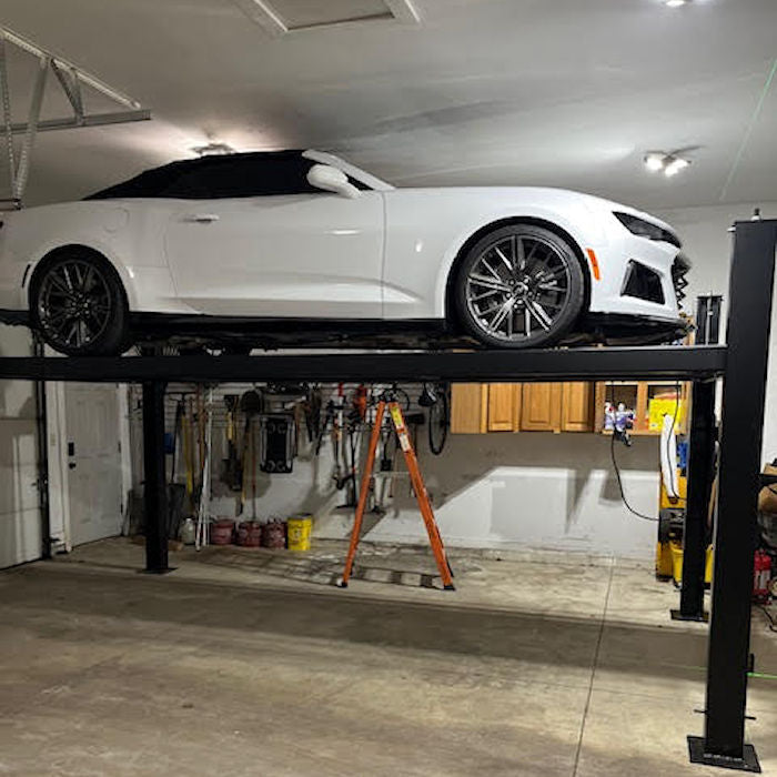 Challenger Lifts CL4P9W Home Storage Four Post Lift Extended Width