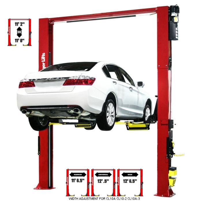 Challenger Lifts CL10A-XP9 Adjustable Two Post Express Pad Lift