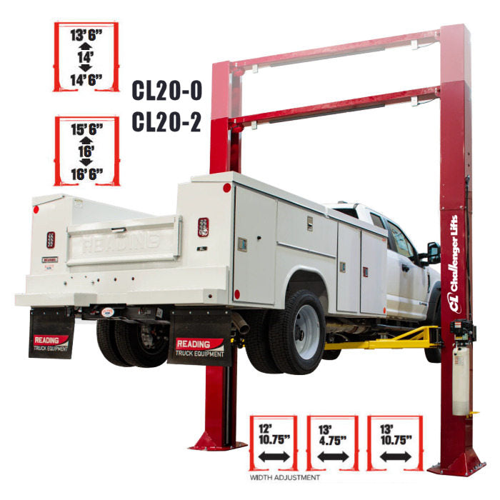 Challenger Lifts CL20-0 Heavy-Duty Two Post Lift