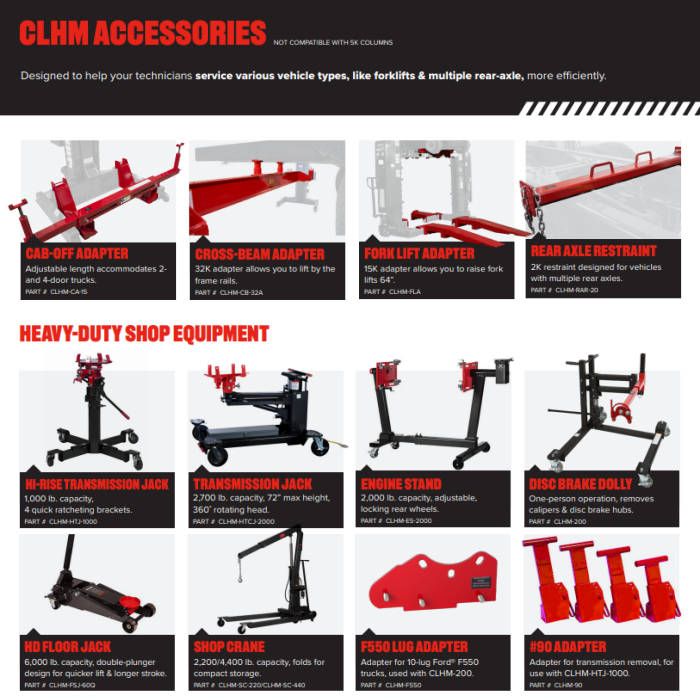 Challenger Lifts CLHM125-XF Wireless Mobile Column Lift Set of 2