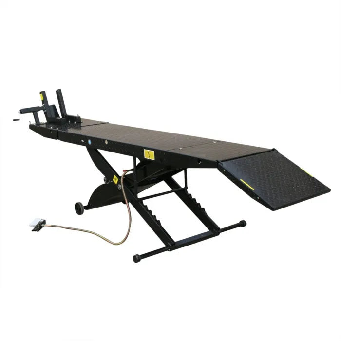 Atlas CycleLift Motorcycle Lift with Dropout Panel