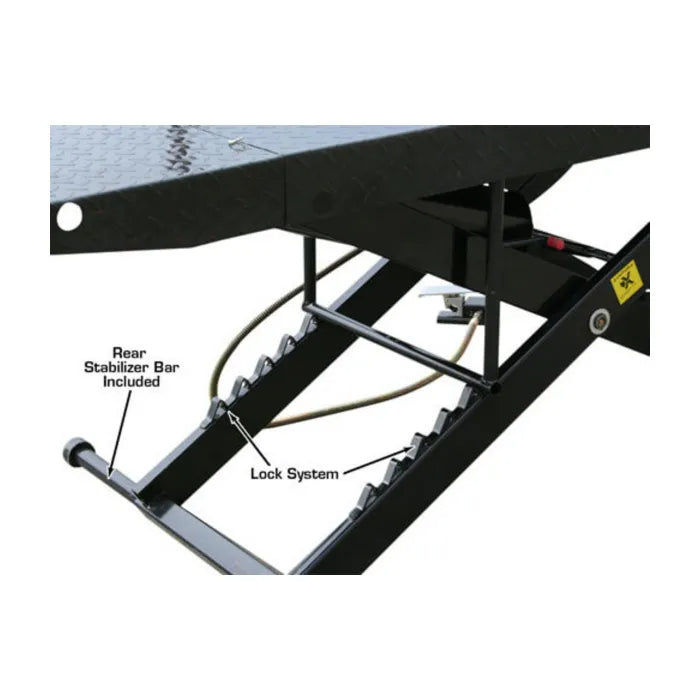 Atlas CycleLift Motorcycle Lift with Dropout Panel