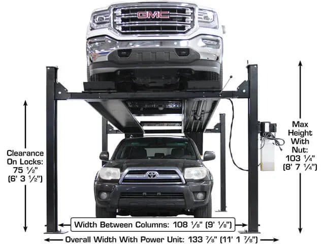 Atlas Apex 9 ALI Certified Four Post Lift