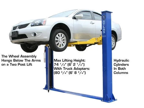 Atlas 9KBPX Baseplate Two Post Lift