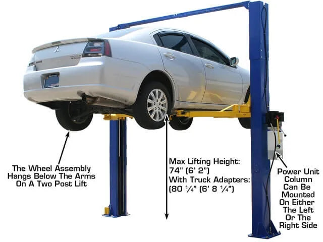 Atlas 9KOHX Overhead Adjustable Height Two Post Lift