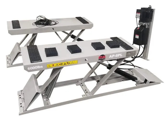Atlas Platinum 6PL Open Center Low-Rise Scissor Pit Lift